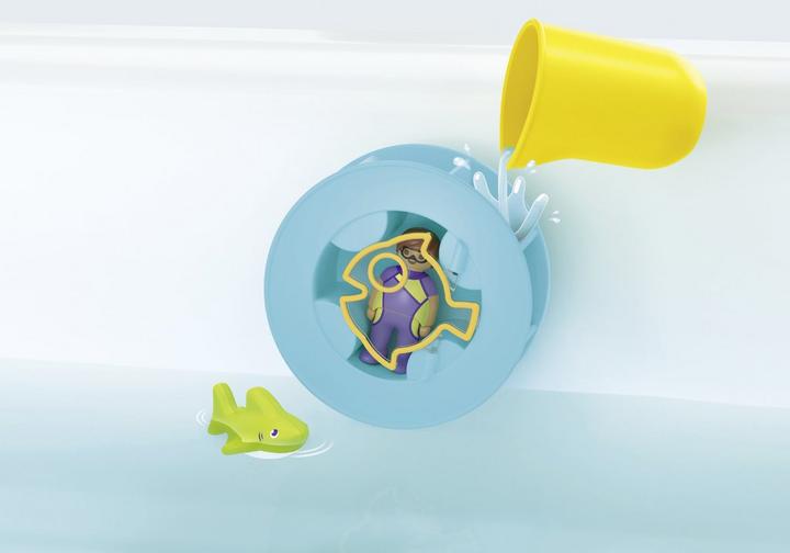 PLAYMOBIL Waterwervelrad met babyhaai (71688)