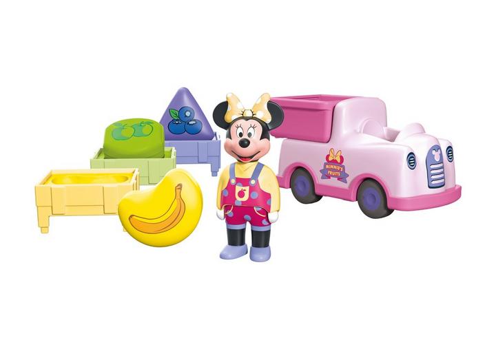 PLAYMOBIL JUNIOR &amp; Disney: Minnie Maus' Obst-Transporter mit Sortierspaß (71770)