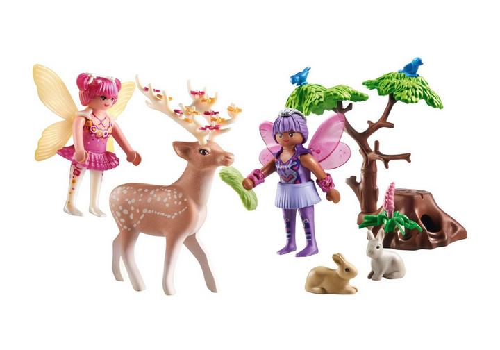 PLAYMOBIL Starter Pack Feen mit süßen Waldtieren (71800)