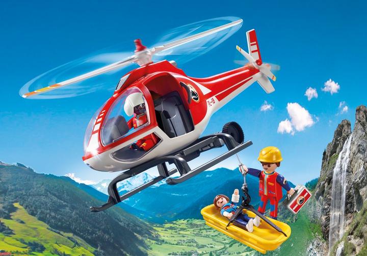PLAYMOBIL Action 9127 Mountain Rescue Helicopter Toy for sale online