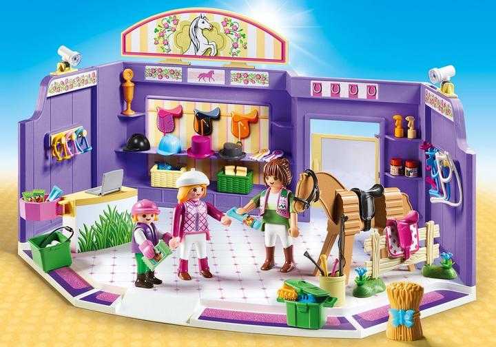 playmobil horse tack shop