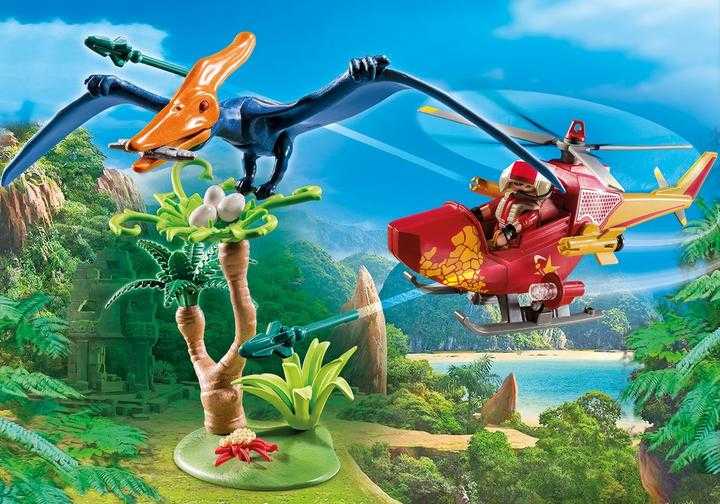 PLAYMOBIL Adventure Copter with Pterodactyl (9430)