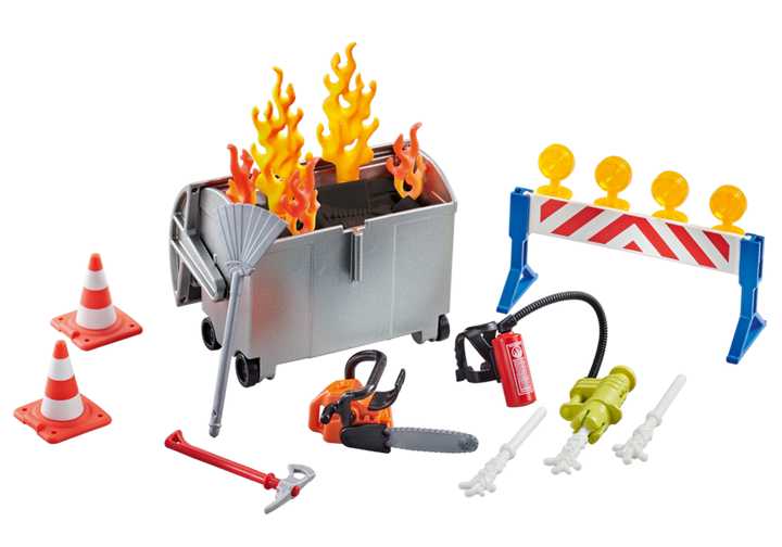PLAYMOBIL Matériel de pompiers (9804)