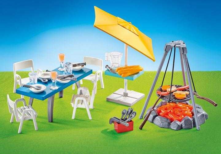 PLAYMOBIL Barbecue with Seating Area 9818