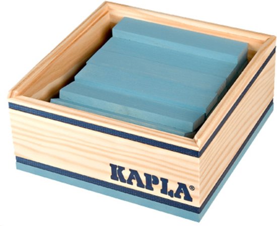 KAPLA Kleur - 40 Plankjes - Lichtblauw