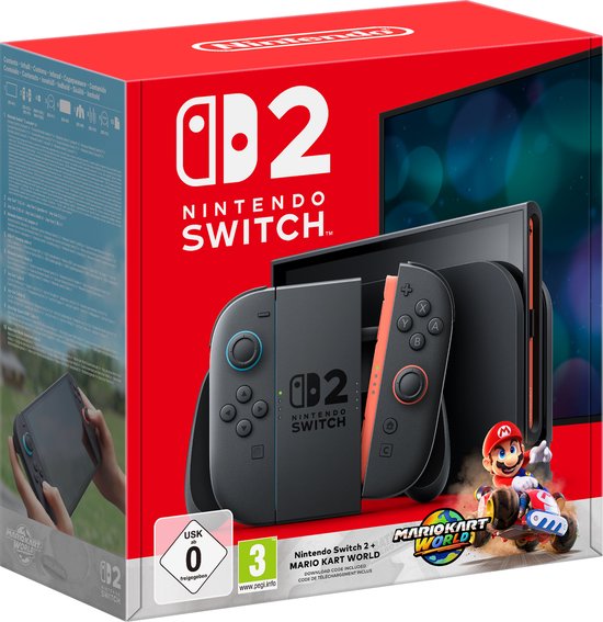 Nintendo Switch 2 - Mario Kart: World Bundel - Zwart (1013)