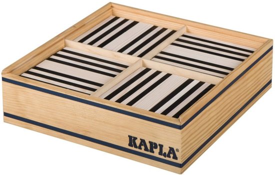 KAPLA Kleur - 100 Plankjes - Zwart &amp; Wit