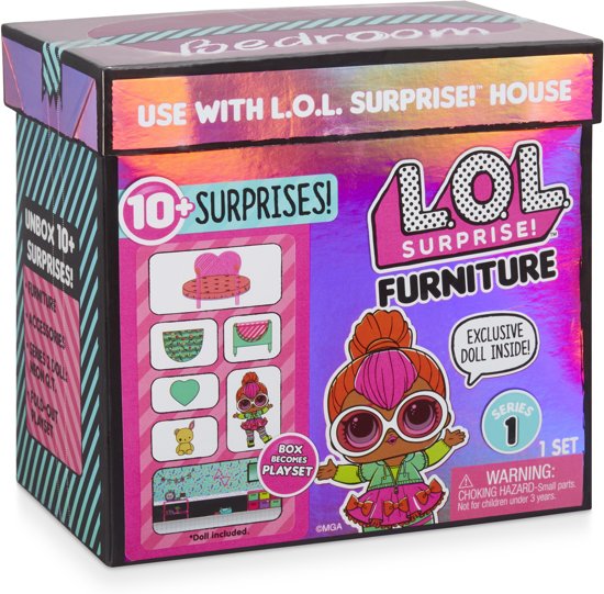 L.O.L. Surprise! L.O.L. Surprise Furniture with Bedroom &amp; Neon Q.T.