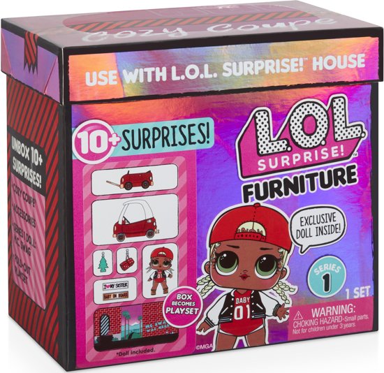 L.O.L. Surprise! L.O.L. Surprise Furniture with Cozy Coupe &amp; M.C. Swag