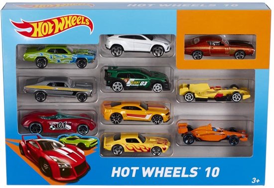 Hot Wheels Cadeauset met 10 Auto's