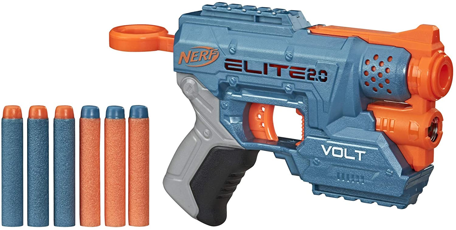 NERF blaster Elite 2.0 Volt junior blauw/oranje 7-delig